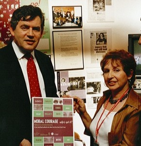 With former Prime Minister Gordon Brown