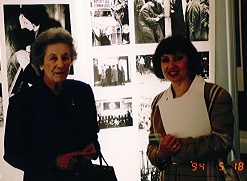 With Dame Helen Suzman opening the Anne Frank exhibition together in Port Elizabeth